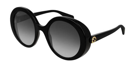 gucci gg 0367s 001 indossati|Black Acetate Cat Eye Sunglasses With Grey Lens .